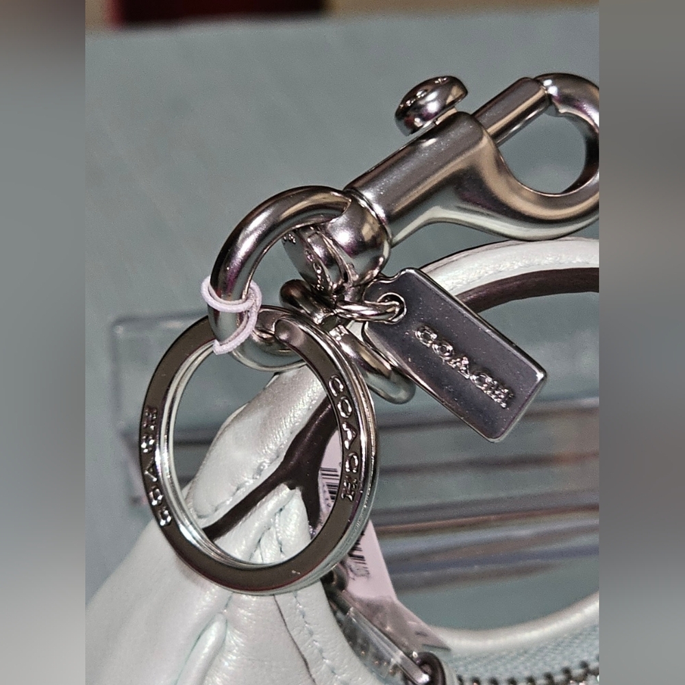 Coach Pink Mini Women's Bag Charm/Keyholder W Star Bling Design NWT - Picture 8 of 9